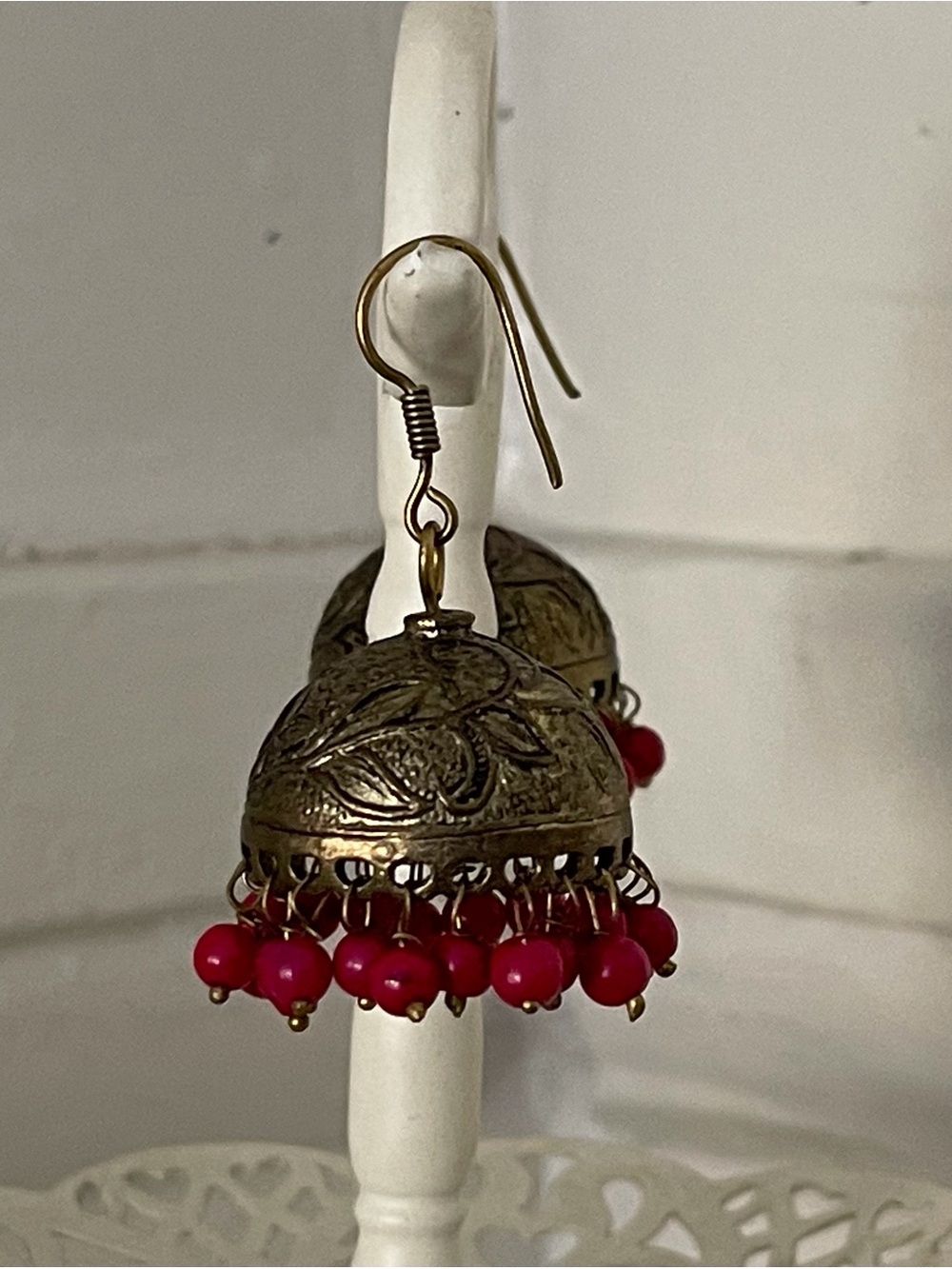 Vintage Brass Jhumkas earrings.